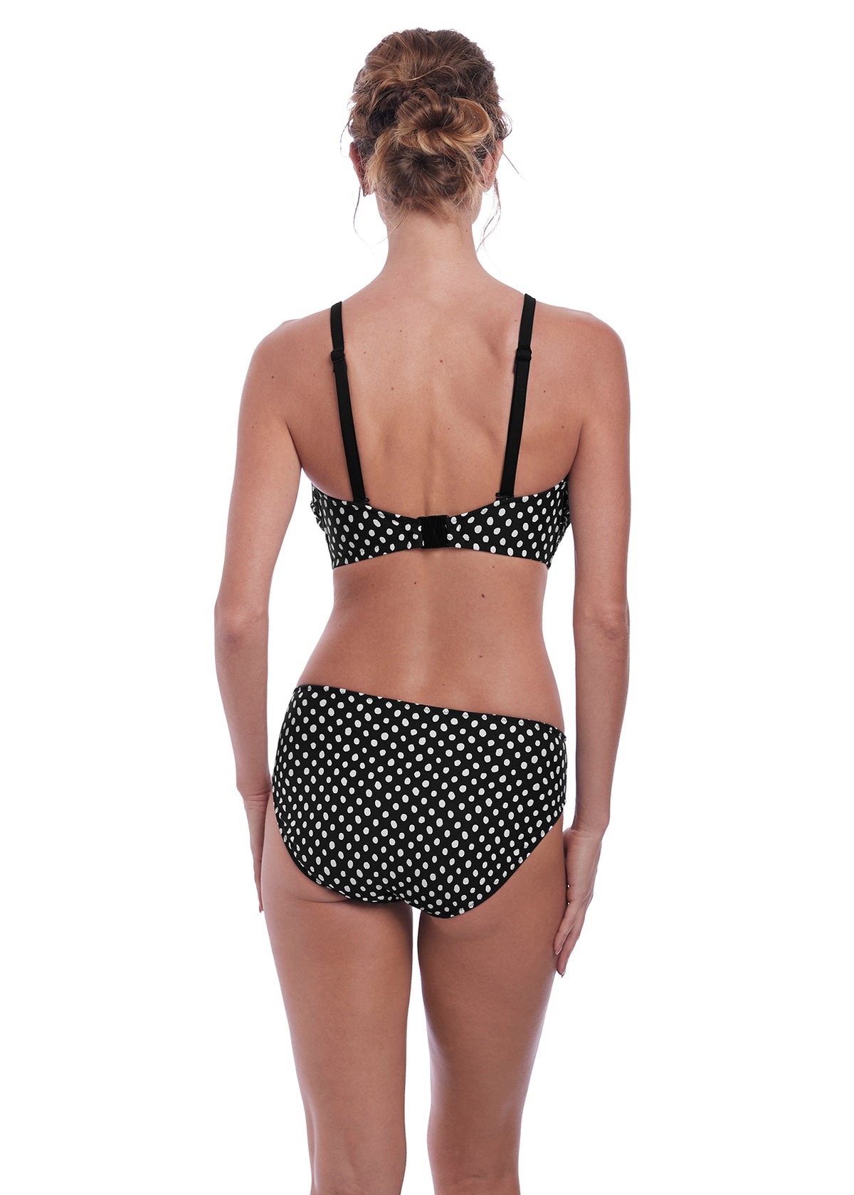 FS6723 Black/White - Santa Monica Bandeau Bikini Top