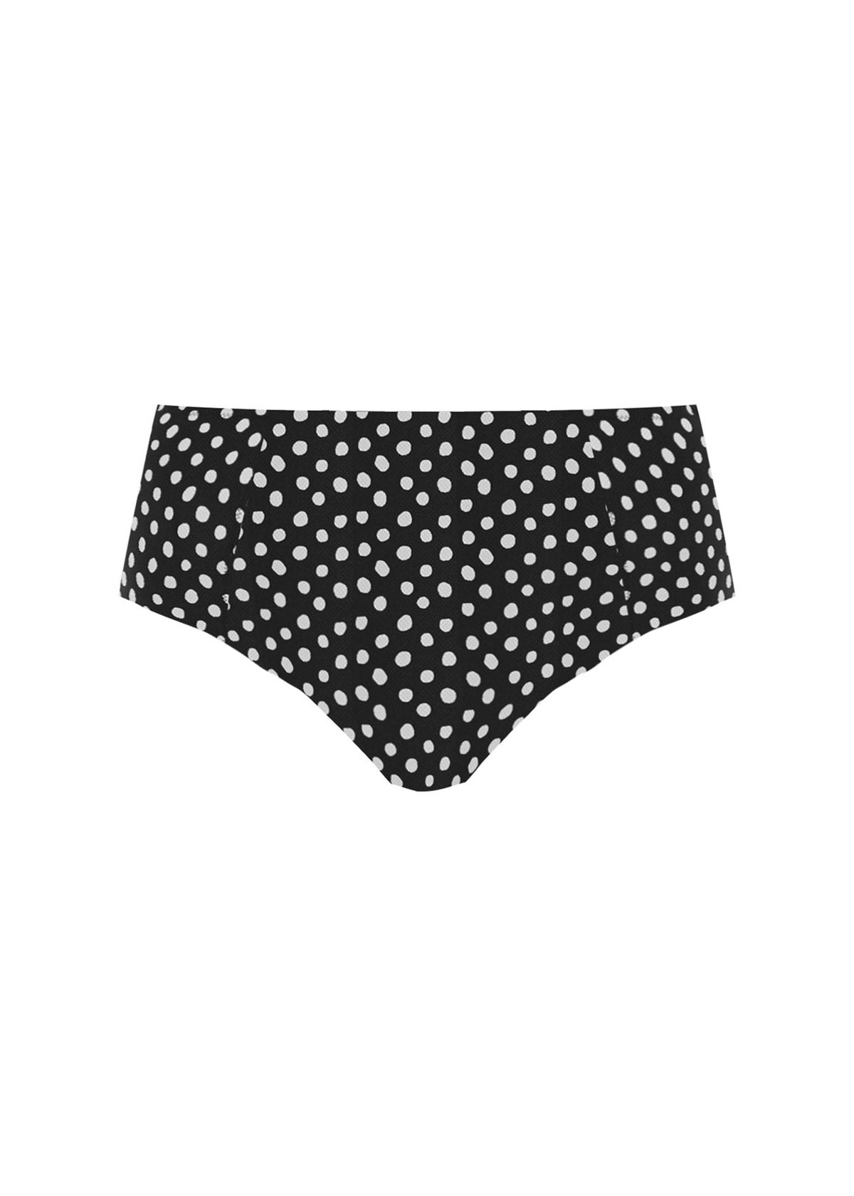 FS6727 Black/White - Santa Monica High Waist Swim Brief