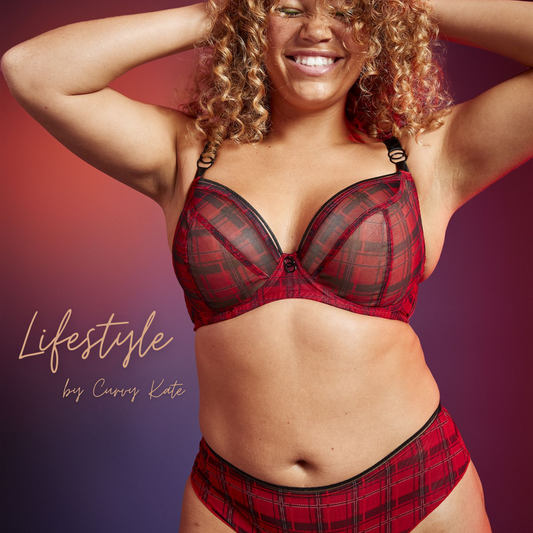 CK5711 Check Print - Lifestyle Plunge Bra