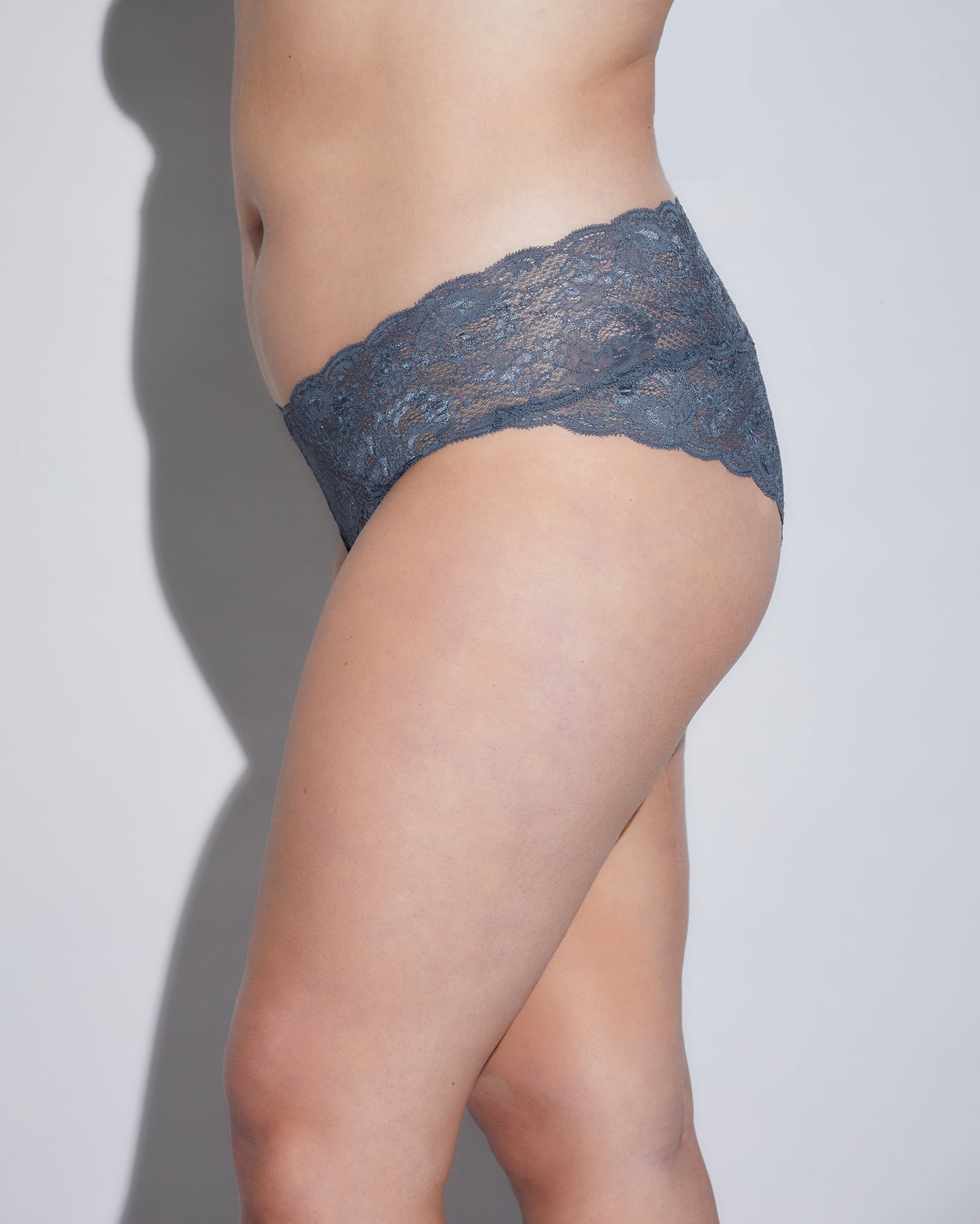 NEVER0725P Anthracite - Never Say Never Extended Hottie Boyshort