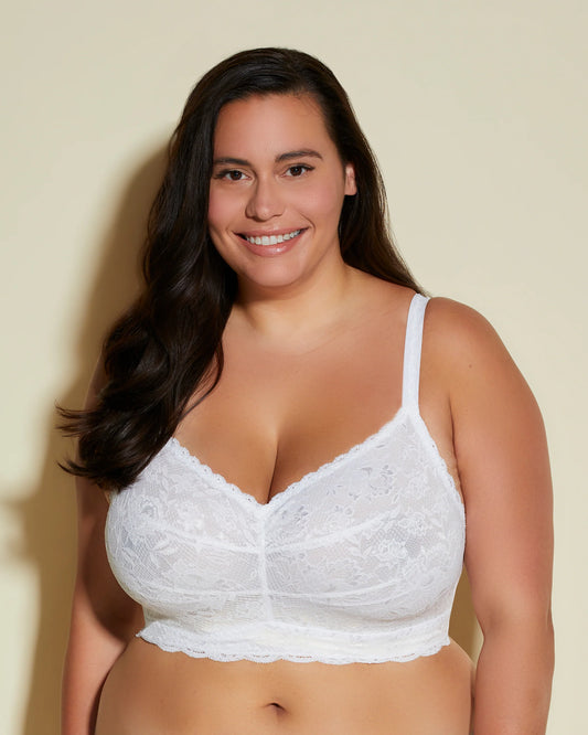 NEVER1321 White - Never Say Never Ultra Curvy Sweetie Bralette