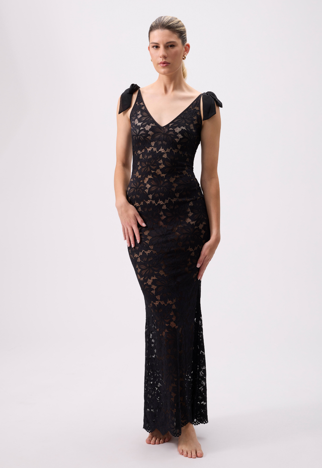 1023 Black - Amour Floor Length Gown