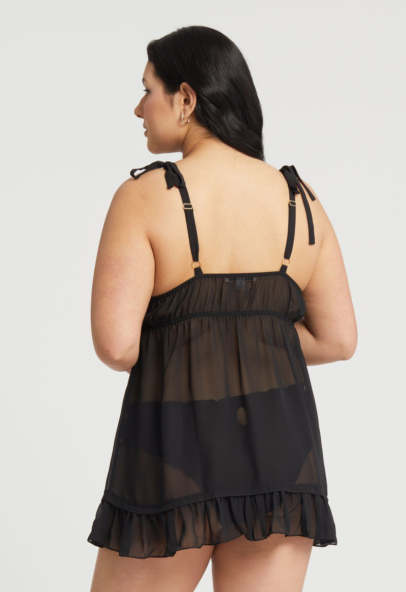 543X Black - Dahlia Babydoll