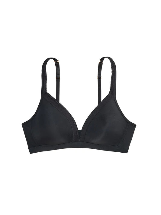 Y001S Black - Erika Smooth Wire Free Bra