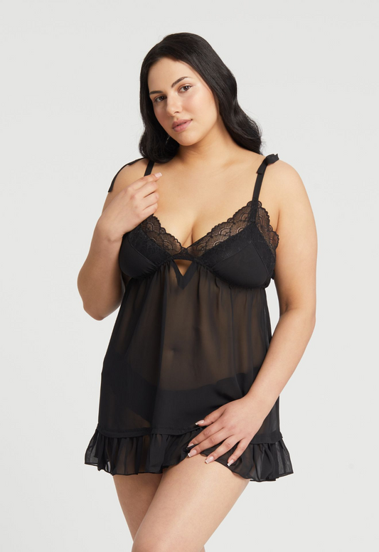 543X Black - Dahlia Babydoll