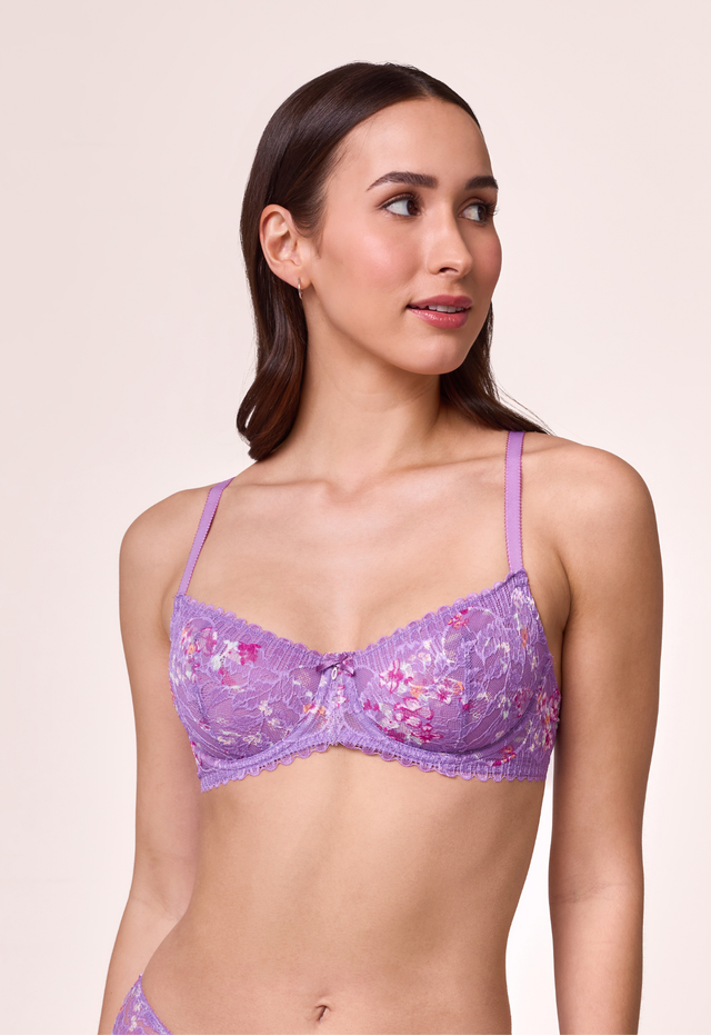 9312 Tulip Field - Flirt Demi Lace Bra